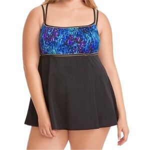 LONGITUDE‎ Empire Swim dress Size 24W